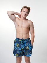 Beach Short Blue Floral